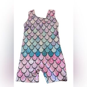 4/$20 Kids Mermaid Gymnastics Leotard • Size 120 (5/6)• Girls Dance Costume